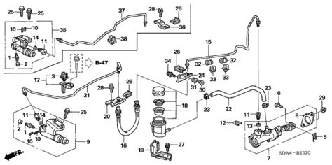 Clutch Master Cylinder 2003 Honda Accord 4 Door Dx Ka 5mt