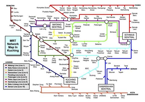 Latest offline transit maps for malaysia kuala lumpur. Kuching MRT Map revealed | KuchingBorneo
