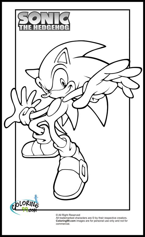 A hedgehog with speed, the kids are so happy and loved characters like this. Sonic Coloring Pages | Team colors