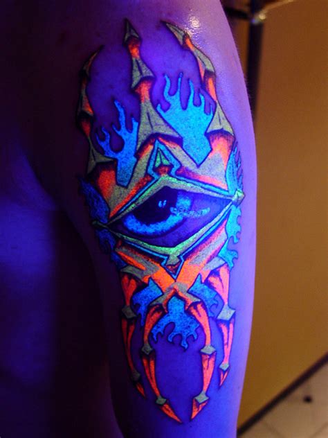 The meaning behind the baphomet tattoo is pretty dark and only perfect… 49 Awesome Glow In The Dark Tattoos Visible Under Black ...