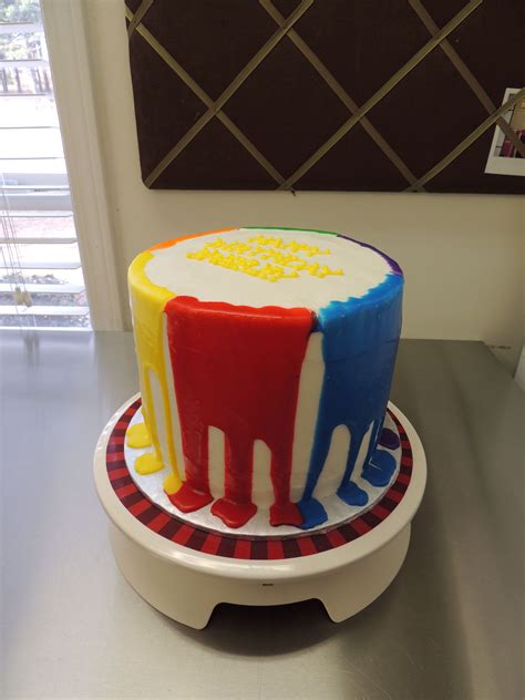 You can write name on birthday cakes images, happy birthday cake with name editor, personalized birthday cake with names to send happy birthday wishes for friends, family members & loved ones via birthdaycake24.com. Color Run birthday cake | Cake