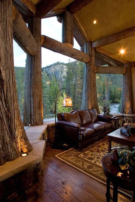 Small Rustic Cabin Interiors Home Design Ideas