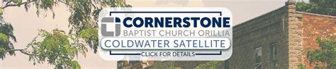 Cornerstone Baptist Church In Orillia Home