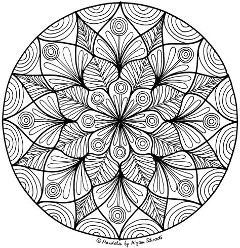 Schwierige Mandalas Für Erwachsene Zum Ausdrucken / Schwere Mandalas