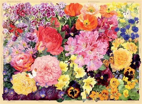 Ravensburger 500 piece puzzle of cozy cabin fever complete. Ravensburger The Cottage Garden Summer 500 Piece Jigsaw ...