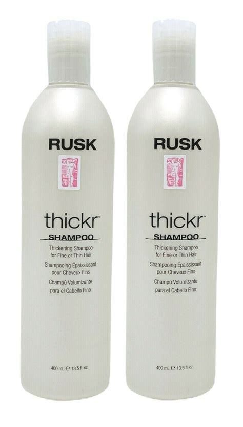Rusk Thickr Thickening Shampoo For Fine Or Thin Hair 135 Oz Pack Of 2