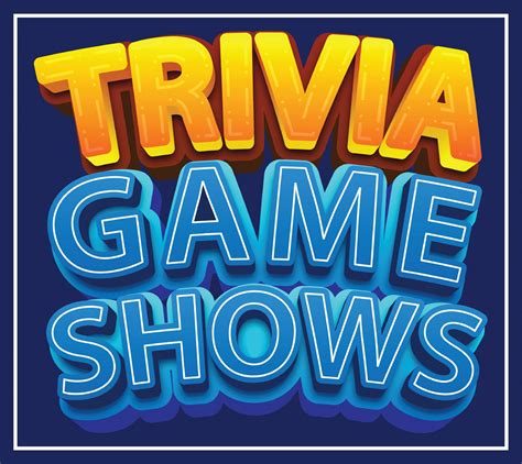 Trivia Game Shows Event Game Shows