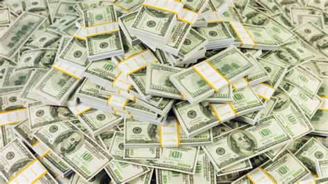 Close Up Rotation Of One Million Dollar Cash. Stock Footage Video ...