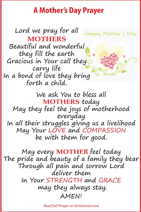 Prayer For Mothers Christianstt