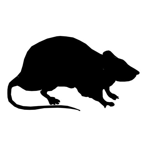 Silhouette Rat Free Stock Photo Public Domain Pictures