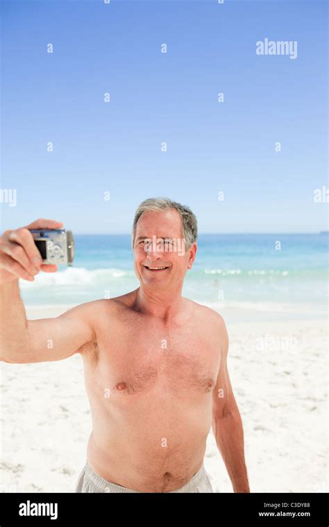 Man Taking A Photo Of Himself Stock Photo Alamy