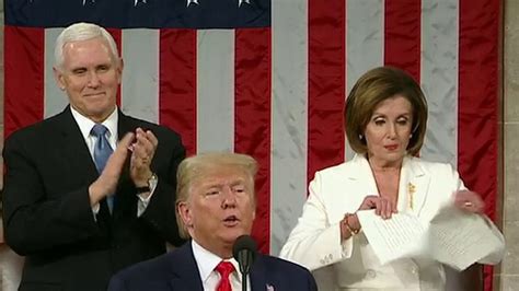Pelosis Burns From Sotu Tear To Title Snub Speaker Throws Shade At Trump Throughout Address