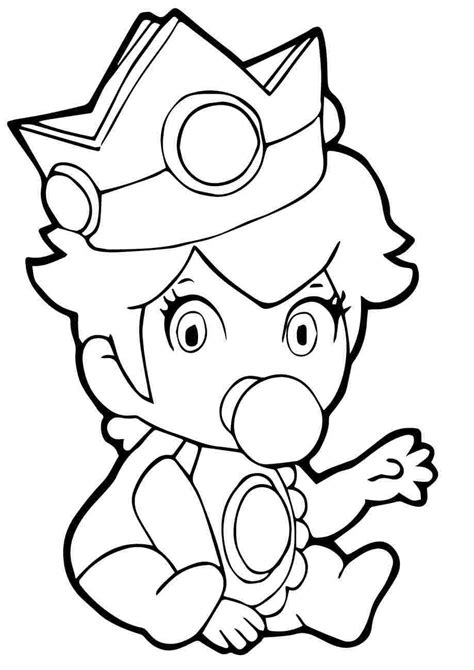Princess Peach In A Wedding Dress Coloring Pages Princess Peach