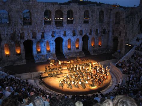 The Amsterdam Orchestra Performs At Night At The Roman Built Ad
