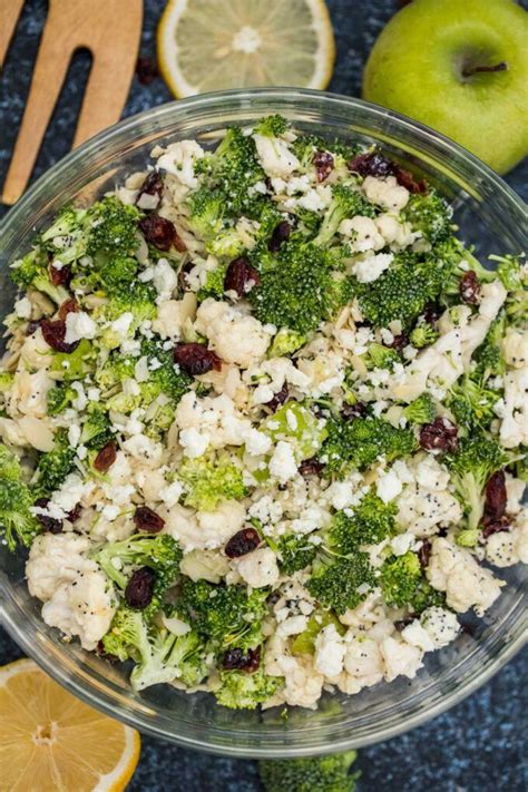 Also use this recipe as a template and sub whatever veggies and seasonings you have on hand! Broccoli Cauliflower Salad Video - Sweet and Savory ...
