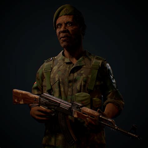 African Soldier Domestika