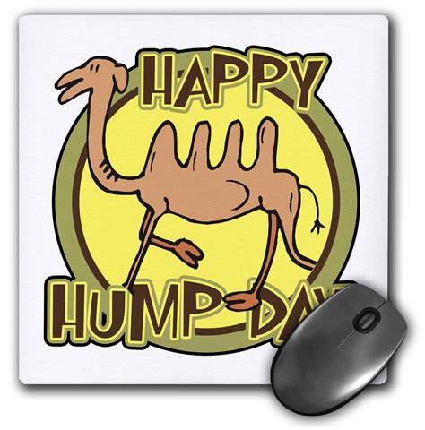 3drose Funny Happy Hump Day Camel Cartoon Design Mouse Pad 8 By 8