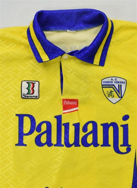 Chievo verona paluani maillot football l soccer jersey maglia trikot shirt. 1996-97 CHIEVO VERONA *GIUSTI* MATCH ISSUE SHIRT XL ...