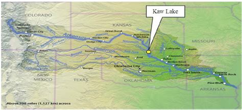 Arkansas River And Kaw Lake Map Wiki