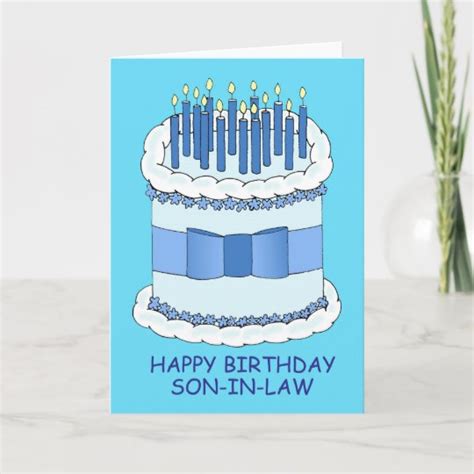 Son In Law Happy Birthday Card