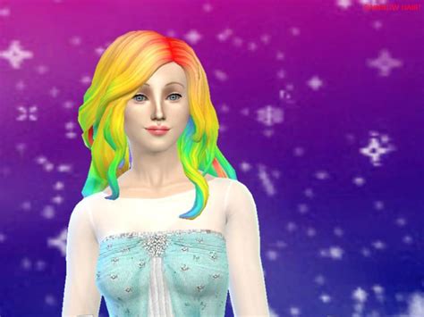Rainbow Hair Recolor The Sims 4 Catalog