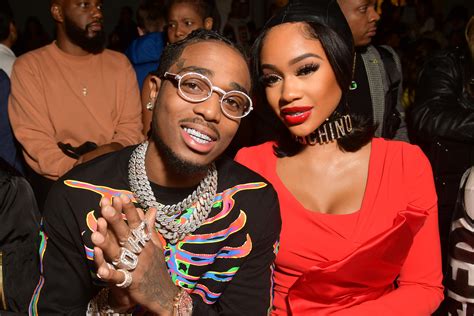 Offset Quavo And Saweetie Front Row For Jeremy Scott At Nyfw