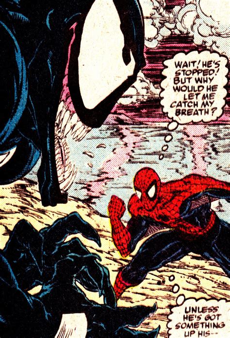 Spider Man And Venom Amazing Spider Man 317 Art By Todd Mcfarlane