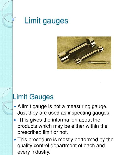 Limit Gauges Engineering Tolerance Tools