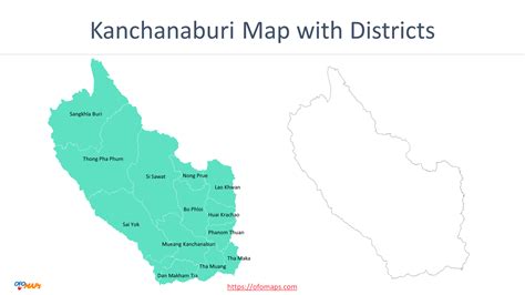 Kanchanaburi Map Of Thailand Ofo Maps