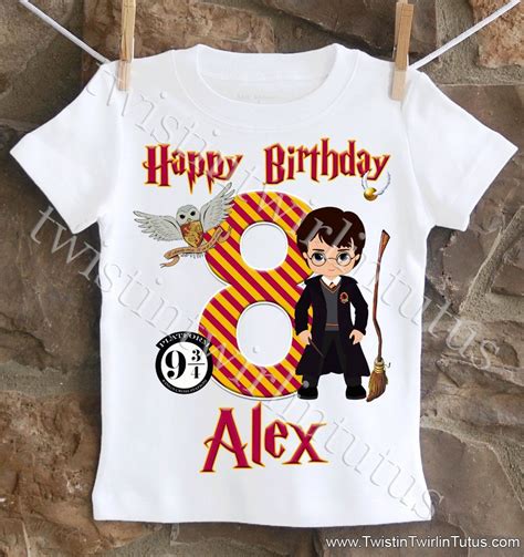 Harry Potter Birthday Shirt Harry Potter Birthday Harry Potter Theme