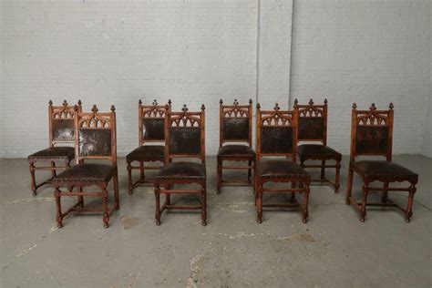 8 Nice Walnut Antique French Gothic Dining Room Chairs Ebay In 2021