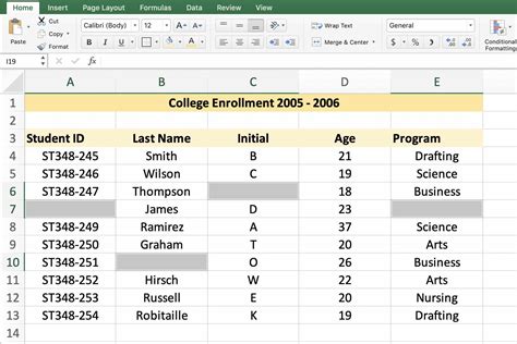 How to Create Data Lists in Excel Spreadsheets