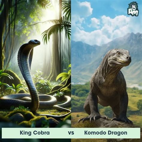 King Cobra Vs Komodo Dragon See Who Wins Animal Matchup