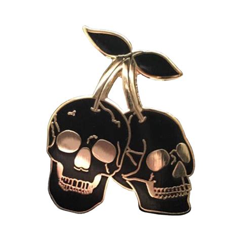 Skull Enamel Pin In Pins Badges From Home Garden On Aliexpress