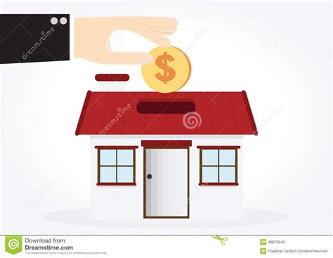Cajas de ahorro y entidades bancarias. Casa Dei Soldi Di Risparmio Illustrazione Vettoriale ...