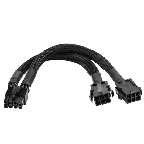 Dual 6 Pin Female To 8 Pin Male Gpu Power Adapter Cable 7