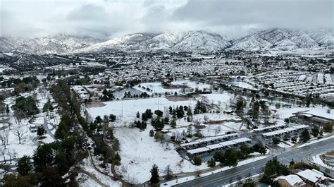 San Bernardino Mountains Under First Blizzard Warning On Record Los