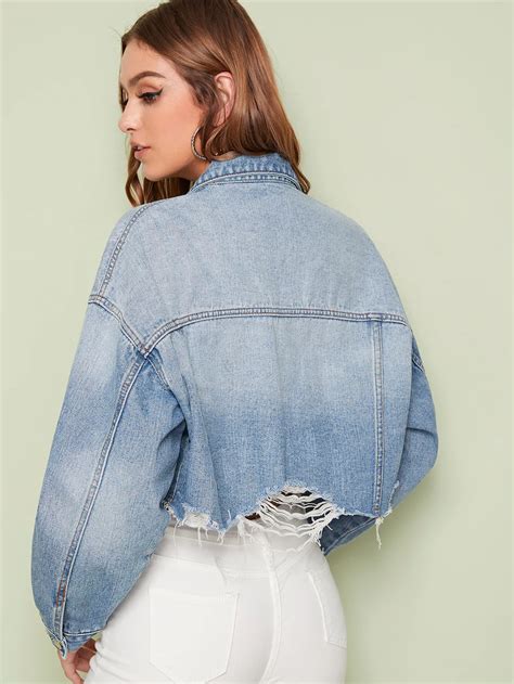 pin by none on b2s denim jacket cropped denim jacket cropped denim