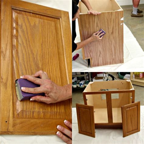 This vanity is finished in a majestic gray color and includes double full framed matching mirrors. Cheap Bathroom Makeover: How to Prep Your Outdated Vanity ...