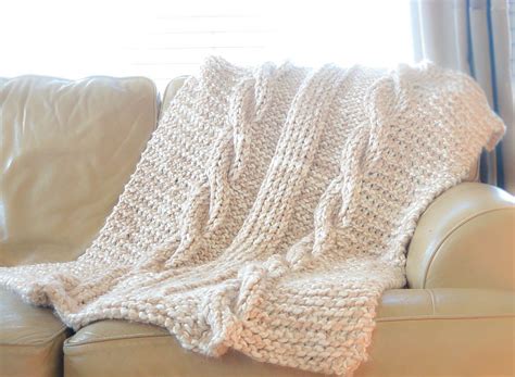 Cable Knit Afghan Pattern Easy Free Mama In A Stitch