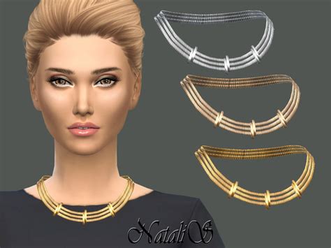 Tiered Necklace With Sliders By Natalis At Tsr Sims 4 Updates