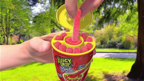 New Juicy Drop Gummy Dip N Stix Youtube