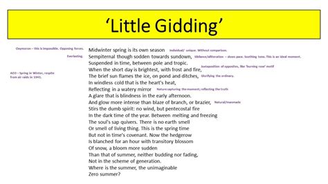 Little Gidding By Ts Eliot Revision Video Youtube