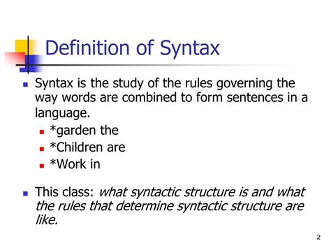 Syntaxis Meaning