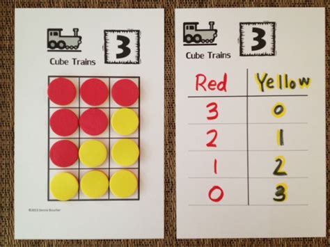 Composing and Decomposing Numbers: Cube Trains - Math Coach's Corner