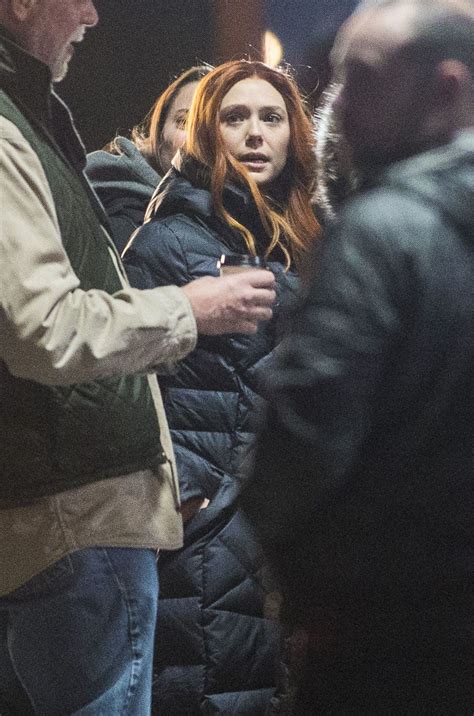 Elizabeth Olsen On The Set Of Avengers Infinity War In Edinburgh 04012017 Hawtcelebs