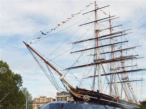 the cutty sark ship greenwich london editorial stock image image of head england 25708709