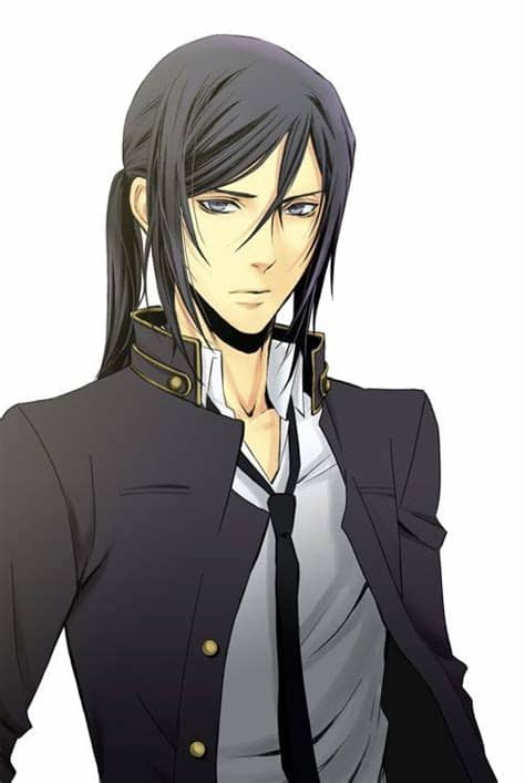 I love guys with long hair. Nice hairstyle for my character Nathaniel :3