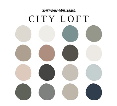 Sherwin Williams City Loft Color Palette Nish