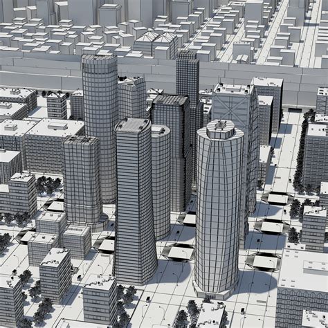 Cityscape City 3d Model